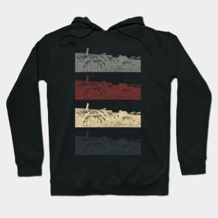 The Dog’s Watch Stripe Color Block  Pattern Hoodie